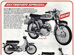 1973 YAMAHA FS1 E SS 394 FLYER LEAFLET